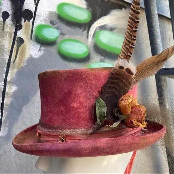 ROSES & RUST Custom Vintage Top Hat - Picture 6 of 16
